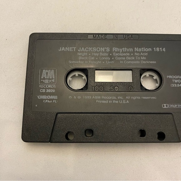 Janet Jackson - Rhythm Nation - 1989 Cassette /R&B Soul Vocal Pop - Picture 14 of 16